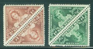 New Zealand Scott B22-3 1942 Princess Rose pairs MNH** 