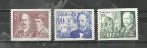 Sweden Scott catalogue #1149-1151 Mint NH