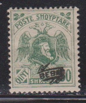 ALBANIA Scott # 139 MH - With Overprint