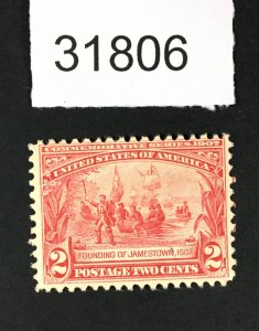 US STAMPS # 329 MINT OG LH LOT #31806