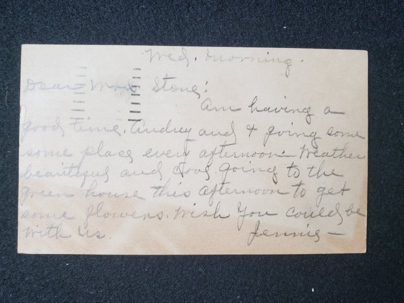 UX27. Jefferson, 1 cent, US Postal Cards.  Cancelled.VF cond.