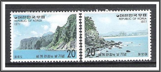 Korea South #1104-1105 World Tourism Day MNH