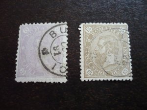 Stamps - Romania - Scott# 102,105 - Used Part Set of 2 Stamps