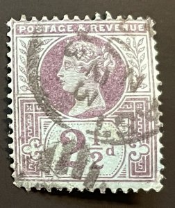 Great Britain #114 Used - Queen Victoria Jubilee Issue 1887-1892