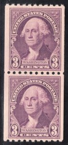 US STAMPS #722 PAIR MINT OG NH LOT #21269