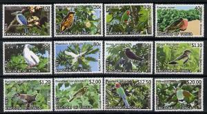 Tonga 2013 Birds #2 definitive perf set of 12 values unmo...