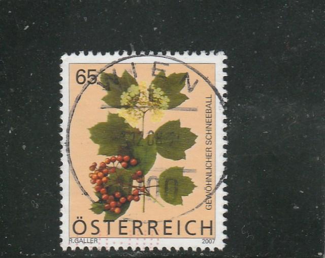 Austria  Scott#  2098  Used  (2007 Guelder Rose)