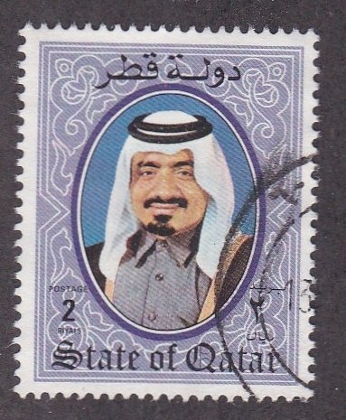 Qatar # 709, Sheik Khalifa, Used, 1/3 Cat.