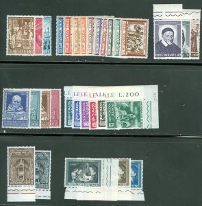 Vatican City 1960 Compete MNH Year Set