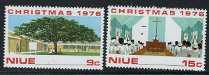 Niue 192-93 MNH 1976 Christmas (fe3556)