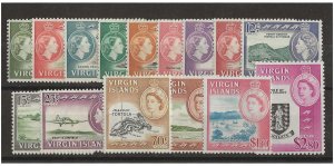 Virgin Islands Sc #144-158  set of 15 OG VF