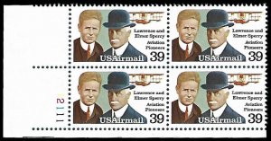 PCBstamps   US C114 PB $1.56(4x39c)Lawrence and Elmer Sperry, MNH, (PB-2)