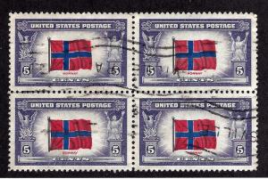 911 Used... Block of 4... SCV $1.00