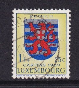 Luxembourg   #B211  used  1959  Arms  Remich  1fr