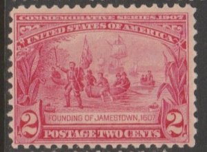 U.S. Scott #329 Jamestown Stamp - Mint NH Single