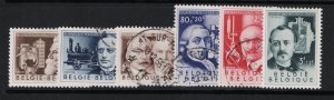 Belgium SC# B573 - B578 / B573 & 578 Mint Hinged  rest are used - S18234