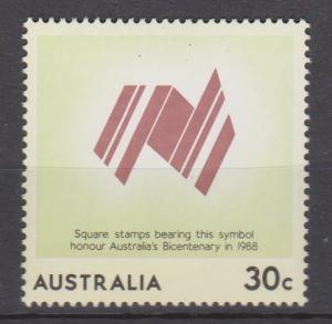 Australia Sc#932 MNH Error - Color