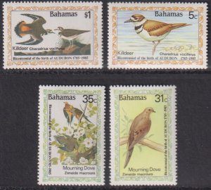 1984 Bahamas Birds Audubon Birth Bicentenary set MNH Sc# 576 / 579 CV $10.85