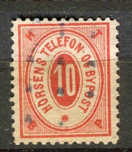 DENMARK; HORSENS BYPOST Local Telefon issue 1886 used 10ore. value