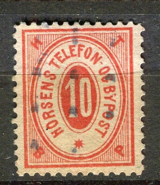 DENMARK; HORSENS BYPOST Local Telefon issue 1886 used 10ore. value