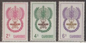 Cambodia Scott #106-107-108 Stamps - Mint NH Set