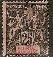 French Guinea 10 Y&T 8 Used Fine 1892 SCV $8.00