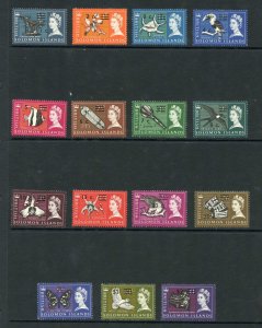 British Solomon Is SG135B/52B (no 13c 14c and 35c) U/M