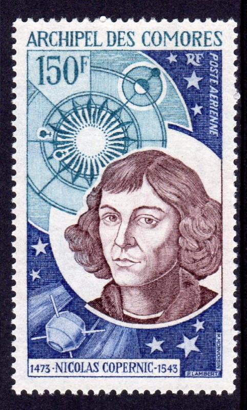 Comoro Islands 1973 Sc#C56 NICOLAUS COPERNICUS (1473-1543) Single MNH