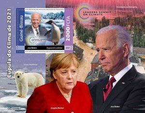 Guinea-Bissau - 2021 Climate Leader's Summit - Stamp Souvenir Sheet - GB210505b1