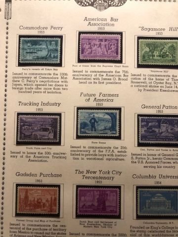 US 1949 thru 1953 Commemoratives OGNH - See Description