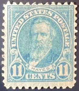 Scott#: 563 - Rutherford B. Hayes 11c 1922 Single Stamp MHOG - Lot 12