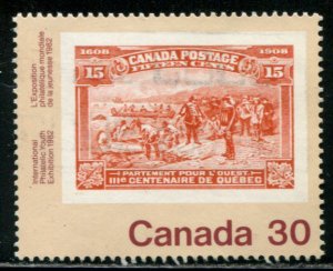 910 Canada 30c Champlains Departure, used