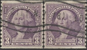 # 721 Used Line Pair Deep Violet George Washington