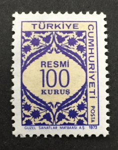 Turkey 1973 #o131, Numerals, MNH.