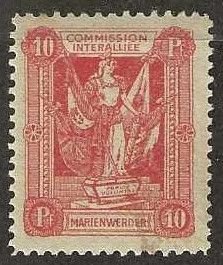 Marienwerder, Scott # 2, mint hinged. 1920.  (M2)