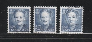 Denmark 899-900, 904 U Queen Margrethe