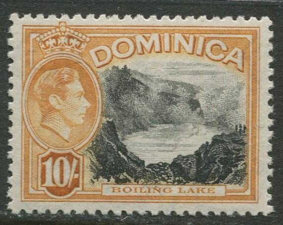 DOMINICA -Scott 110 - KGVI Definitive -1938 - MNH - Single 10/- Stamp