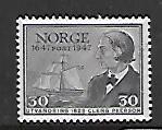 NORWAY, 283, MINT HINGED, SAILBOAT