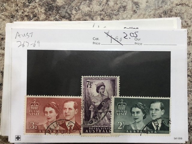 Old Australian Stamps in Stock Cards Some Mint Also Few Victoria Good Value