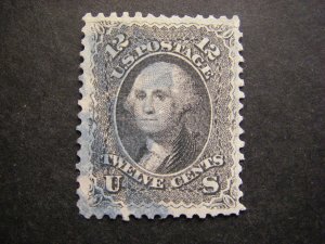 Scott 69, 12c Washington used single, nicely centered, light blue cancel