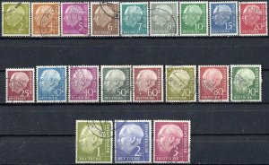 Germany; 1954-60: Sc. # 702-721:  Used Cpl. Set