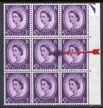 Great Britain 1960-67 Wilding 3d Crowns phosphor marginal...