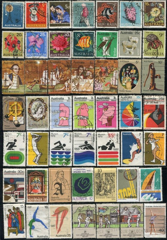 500+ Australia Used Postage British Commonwealth Stamp Collection