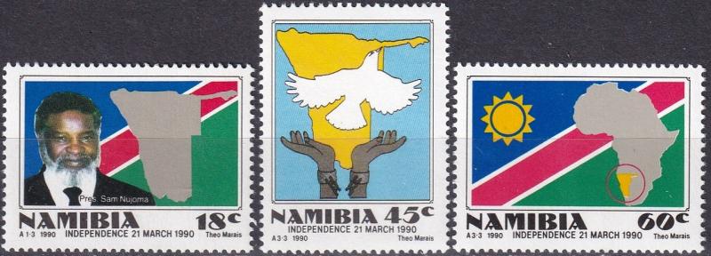 Namibia #659-61 MNH CV $2.90 Z8