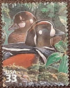 US Scott # 3378a used 33c Duck from 2000; VF/XF centering; off paper