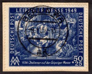1949, Germany, Soviet Occupation, 50+25pf, Used, Sc 10NB5