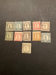 Stamps Colombia Antioquia Scott #117-27 hinged
