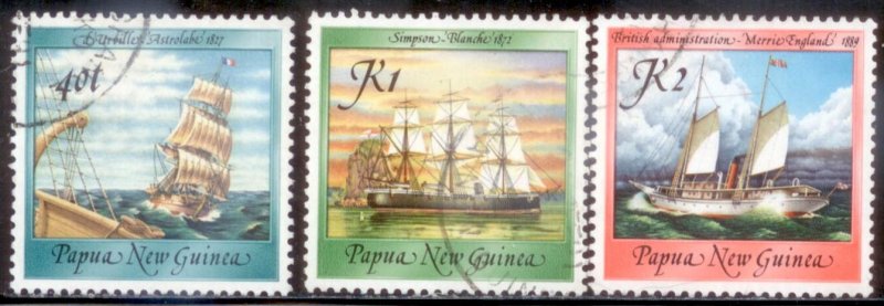 Papau New Guinea 1987 SC# 671,675-6 Used E170