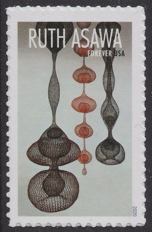 US 5504-5513 5513a Ruth Asawa forever block (10 stamps) MNH 2020 