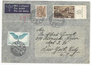 Switzerland Scott #233 #279 #C10 on Air Mail Cover March 23, 1941